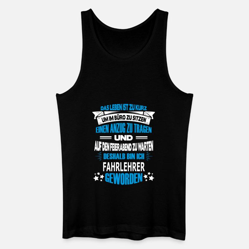 fahrlehrer - Männer Bio Tank Top - Schwarz