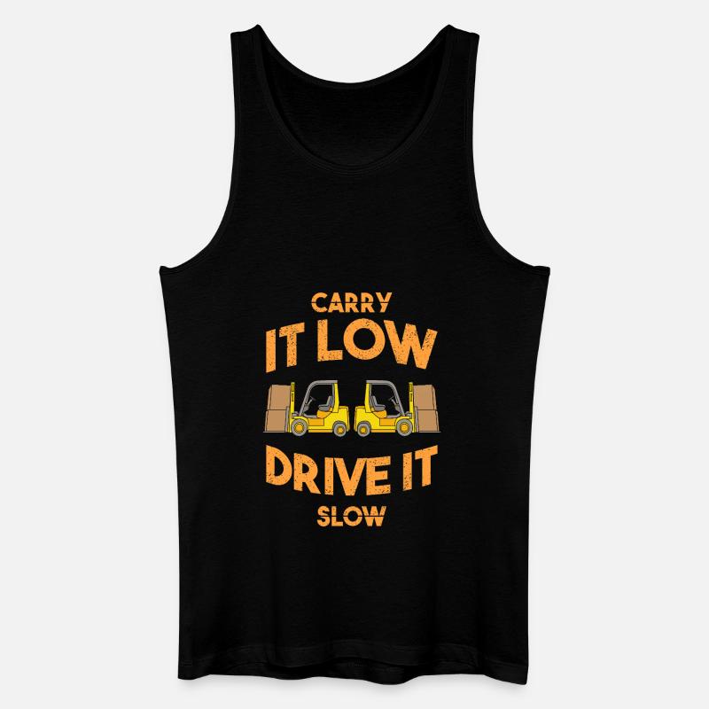 Gabelstaplerfahrer - Männer Bio Tank Top - Schwarz