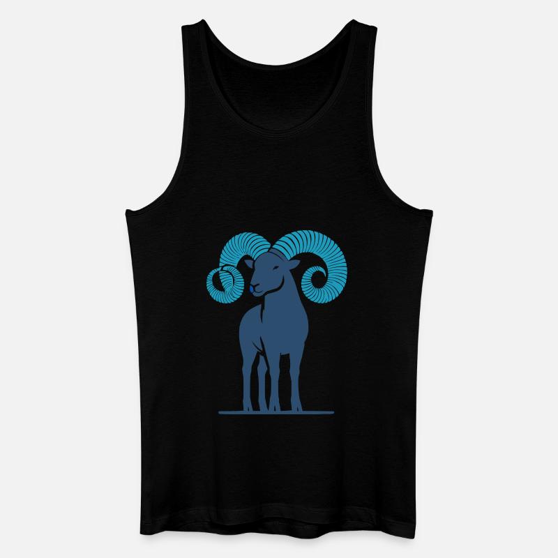 widder 1 - Männer Bio Tank Top - Schwarz