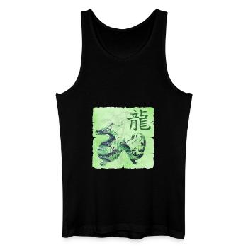 Cerf-volant E 108 - Débardeur bio Homme - noir - Devant