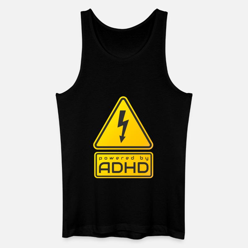 Angetrieben von ADHS - Männer Bio Tank Top - Schwarz