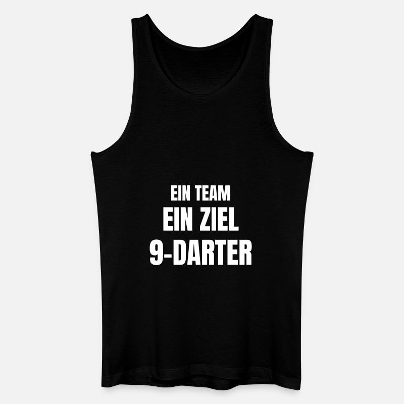 Ein Team, ein Ziel, 9-Darter. - Männer Bio Tank Top - Schwarz