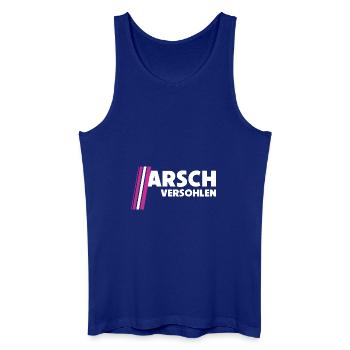 Arsch versohlen - Männer Bio Tank Top - Königsblau - Vorne
