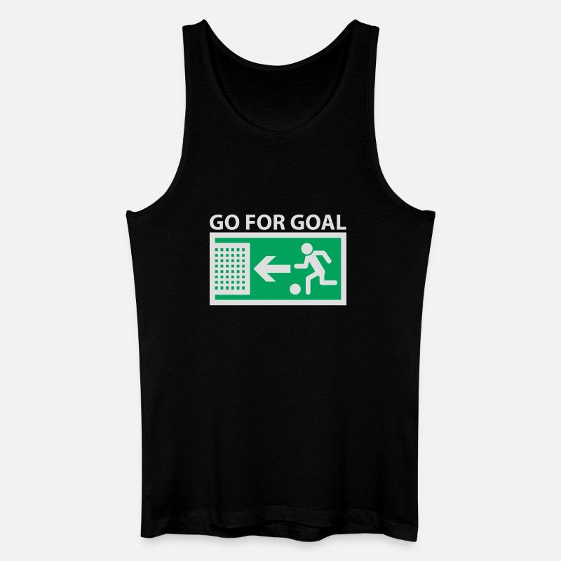 Go for Goal - Männer Bio Tank Top - Schwarz