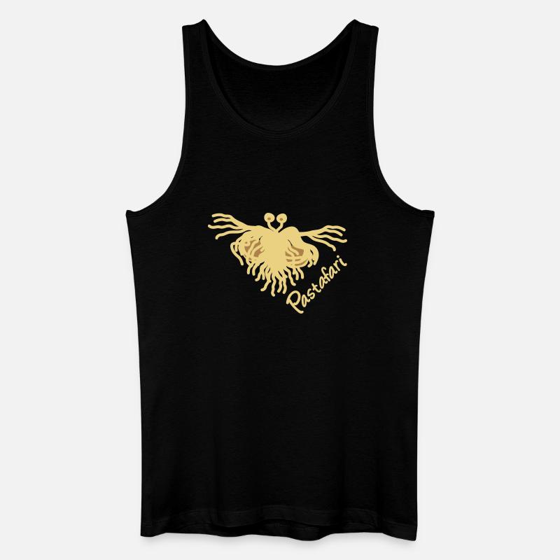 Pastafari FSM - Männer Bio Tank Top - Schwarz