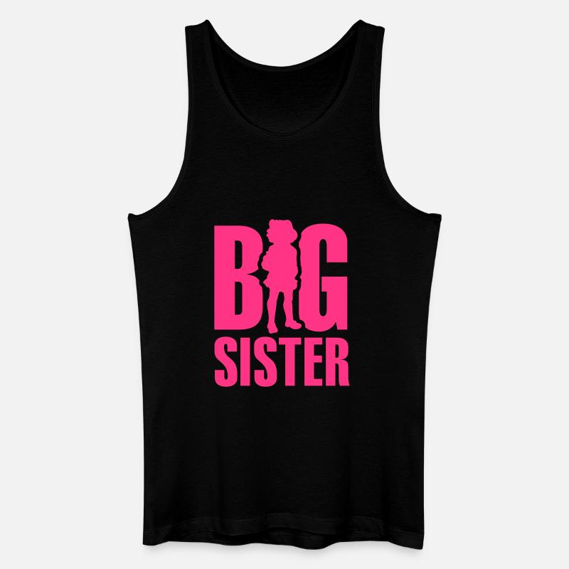 Große Schwester - Männer Bio Tank Top - Schwarz