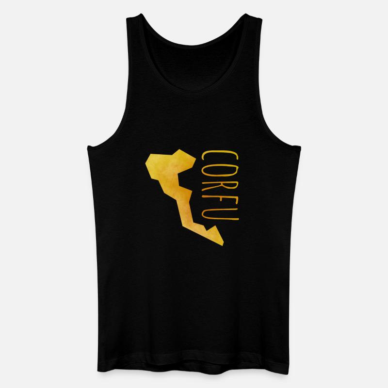 corfu - Männer Bio Tank Top - Schwarz