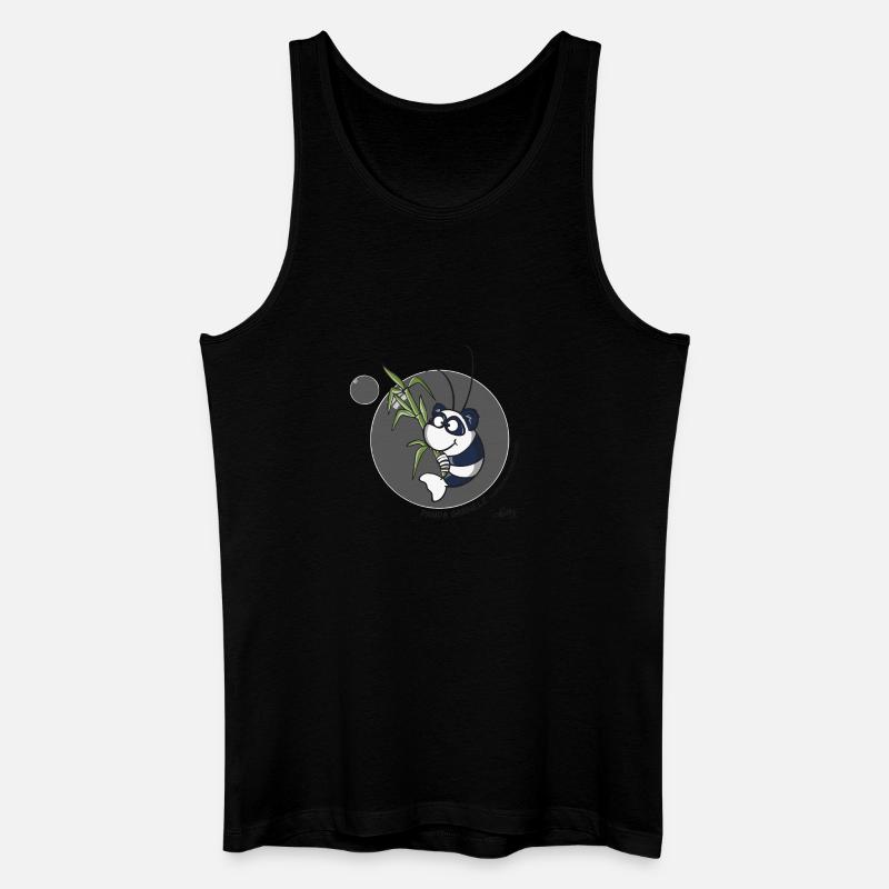 Panda Garnele - Männer Bio Tank Top - Schwarz