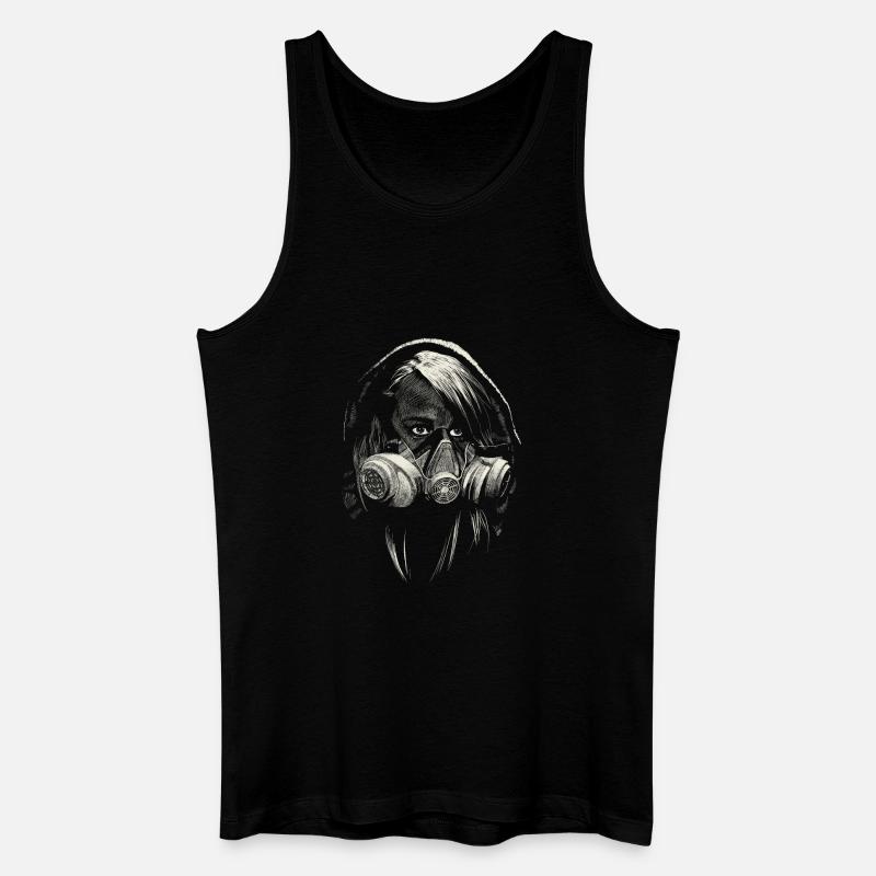 graffiti - Männer Bio Tank Top - Schwarz