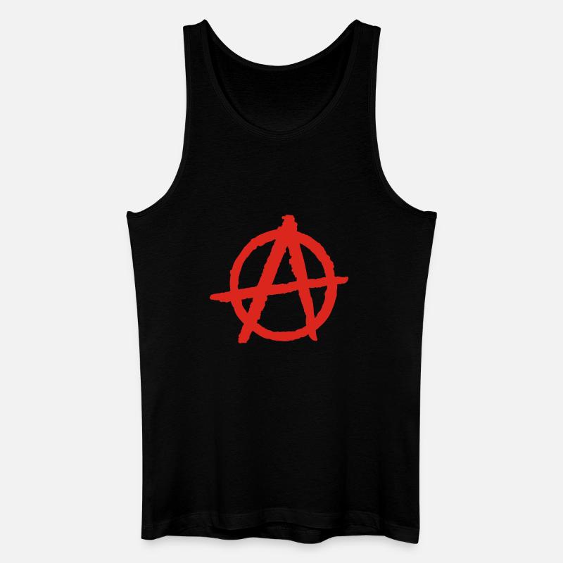 anarchy - Männer Bio Tank Top - Schwarz