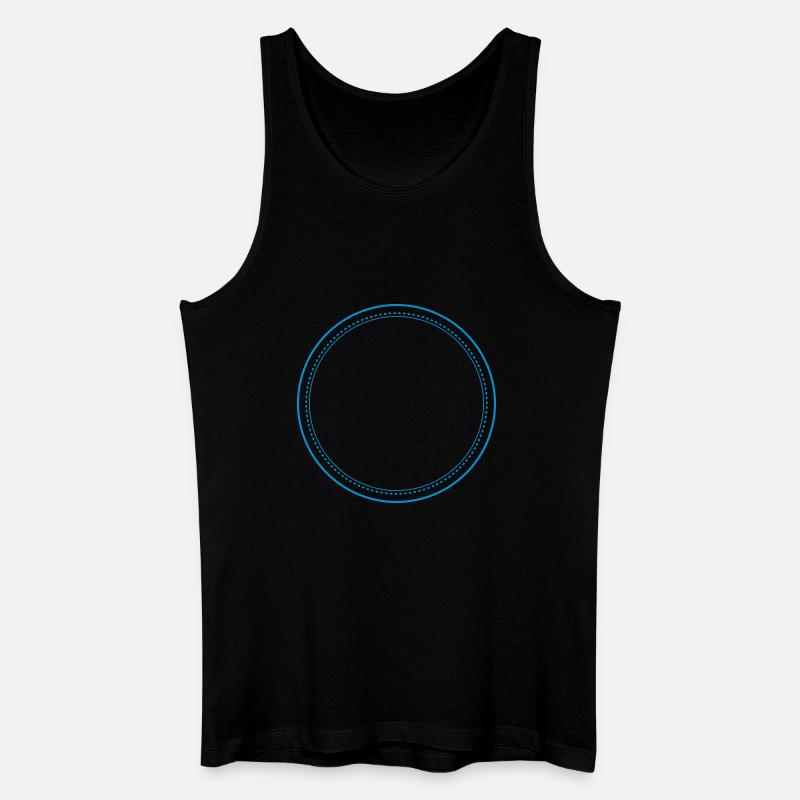 button - Männer Bio Tank Top - Schwarz