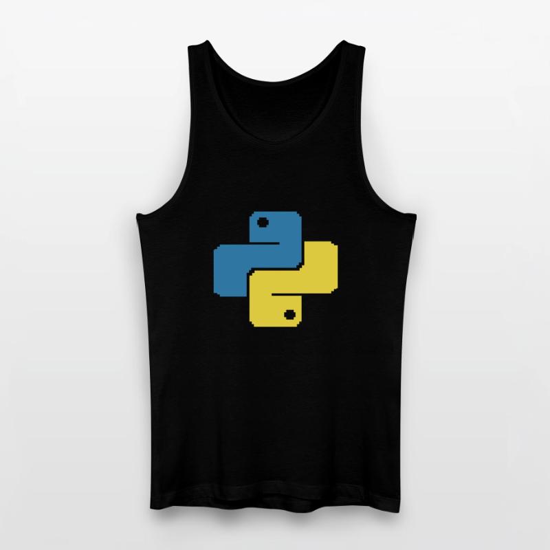 Python Pixelart Männer Bio Tank Top