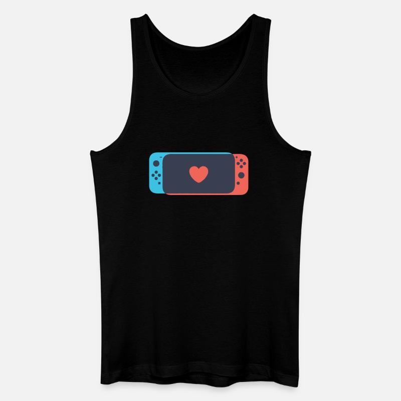 Schalten Sie Liebe - Männer Bio Tank Top - Schwarz