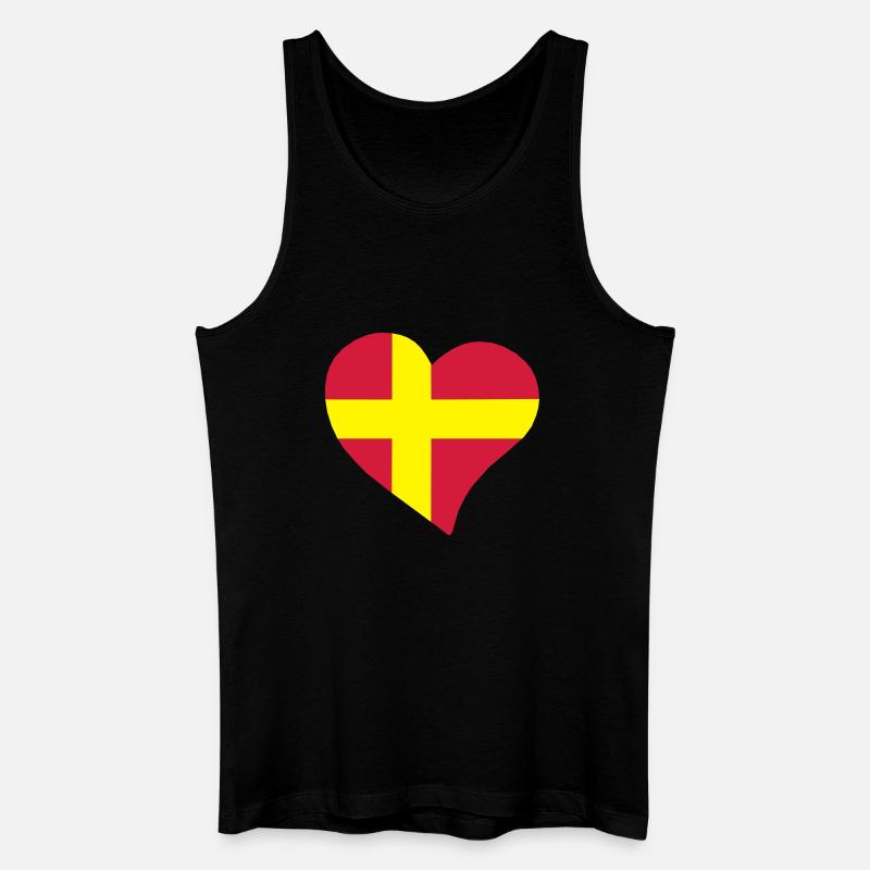  herz - Männer Bio Tank Top - Schwarz