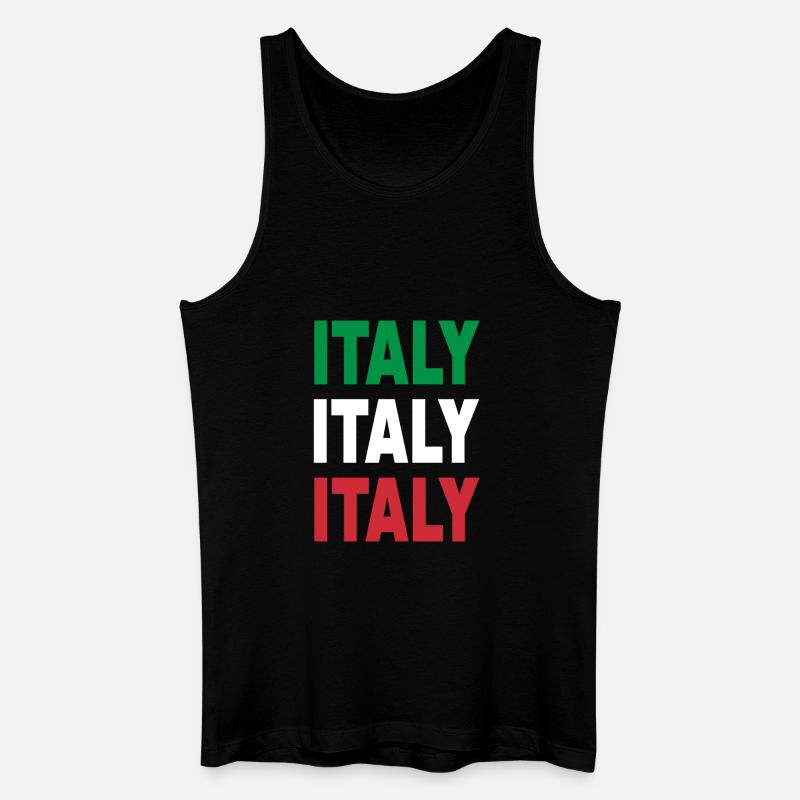 Italien / Geschenk / Geschenkidee - Männer Bio Tank Top - Schwarz