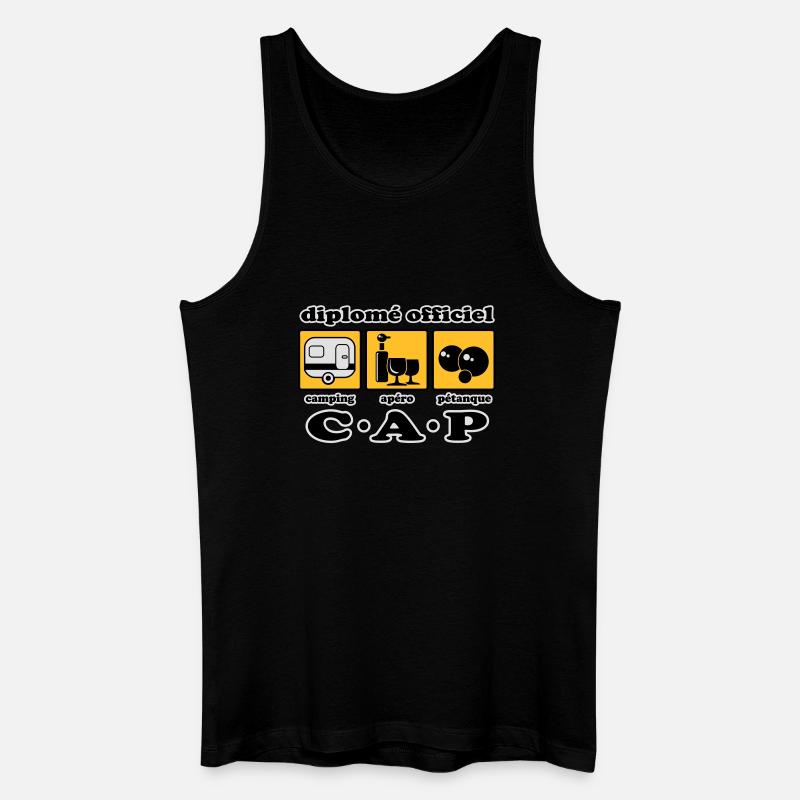 Camping aperitif bowls flex - Men’s Organic Tank Top - black