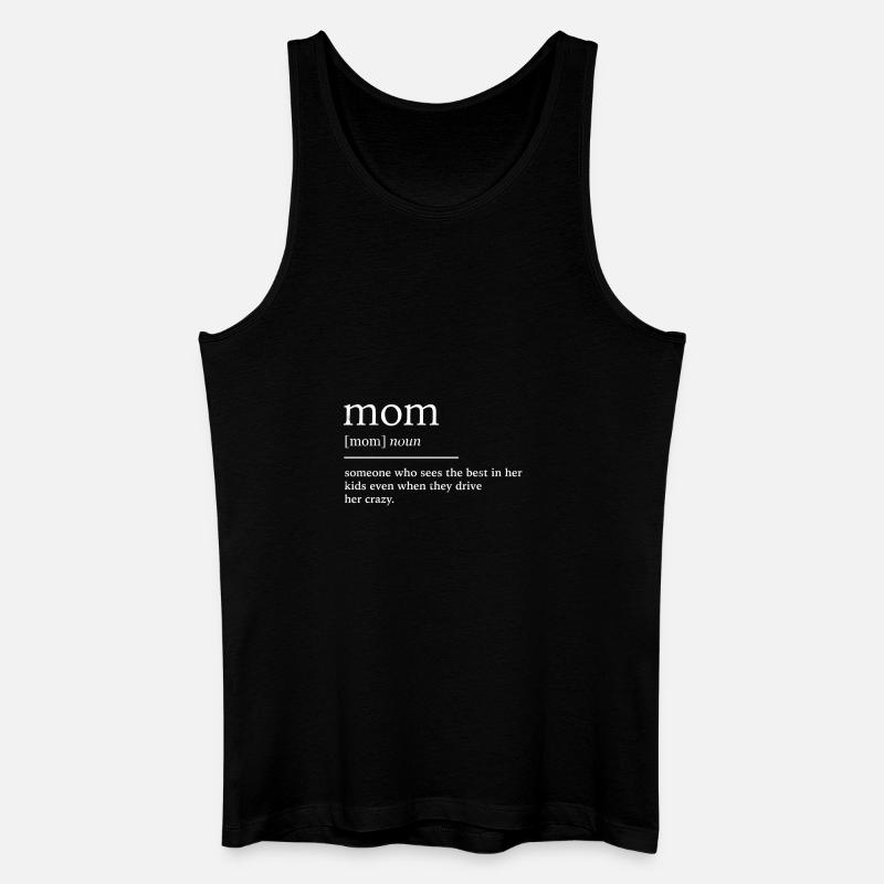 Mutter - Männer Bio Tank Top - Schwarz
