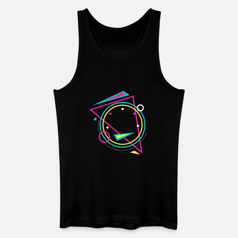 Geometrie - Männer Bio Tank Top - Schwarz