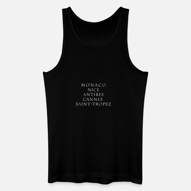 monaco - Männer Bio Tank Top - Schwarz