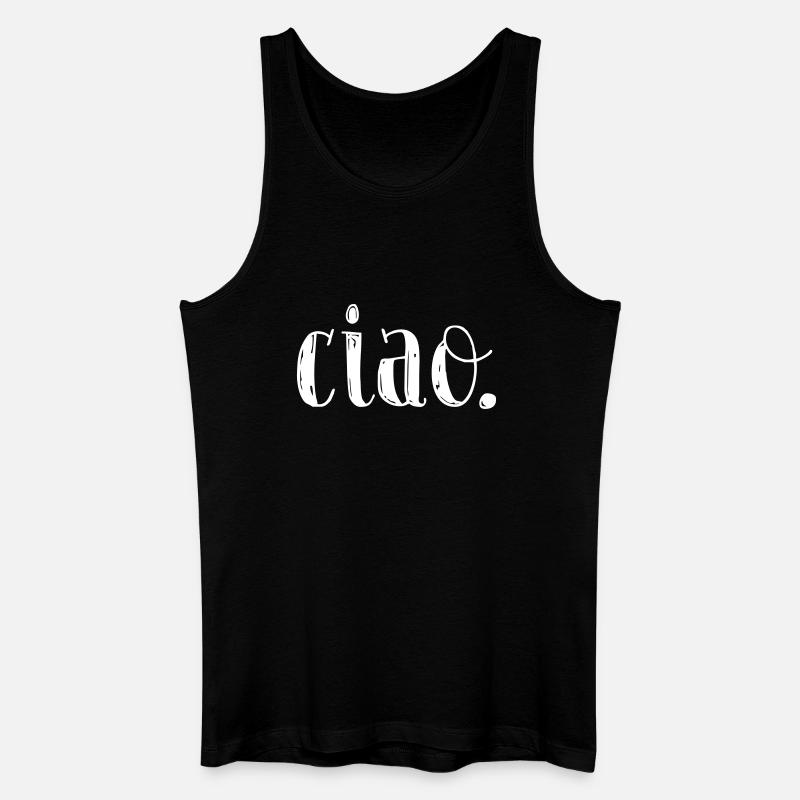 ciao - Männer Bio Tank Top - Schwarz