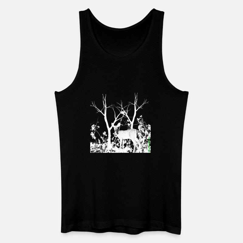 deer - Männer Bio Tank Top - Schwarz