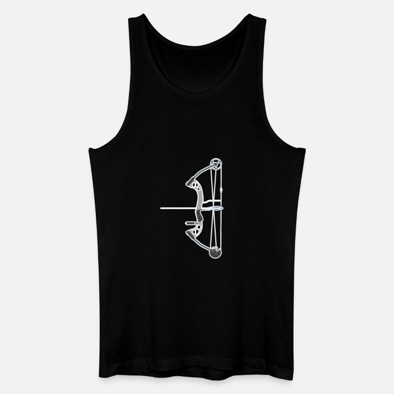 Bogenschießen Compoundbogen - Männer Bio Tank Top - Schwarz