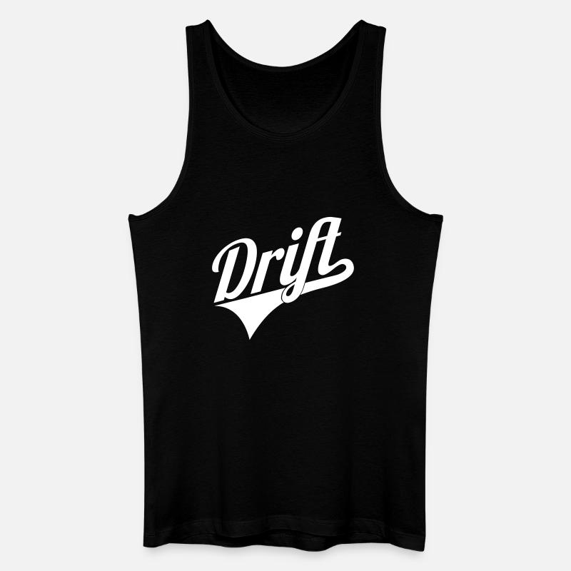 Drift Schriftzug Logo - Männer Bio Tank Top - Schwarz