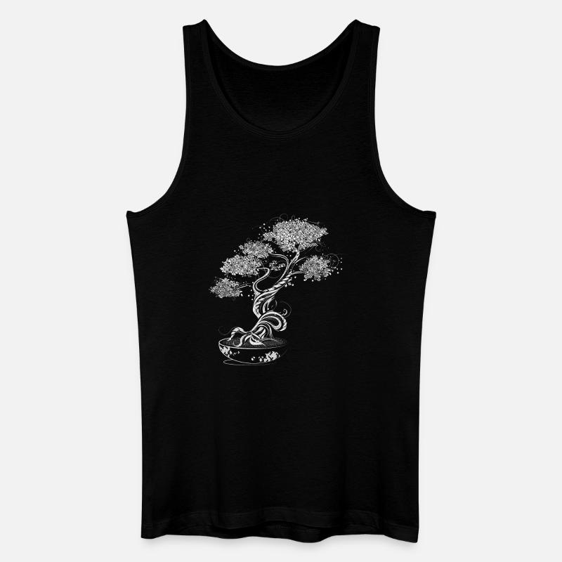 Bonsai Baum - Männer Bio Tank Top - Schwarz