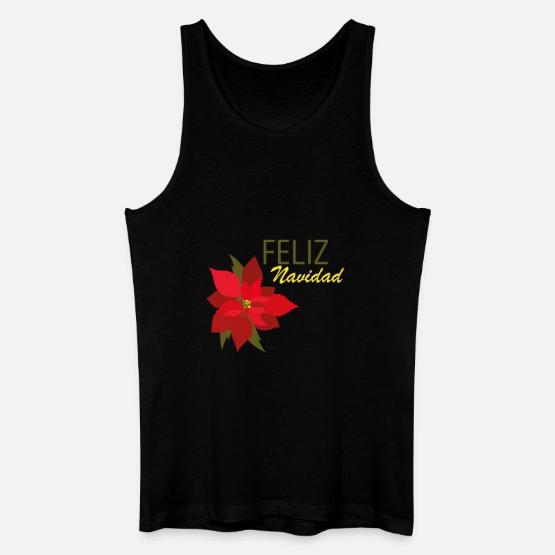 Feliz Navidad - Männer Bio Tank Top - Schwarz