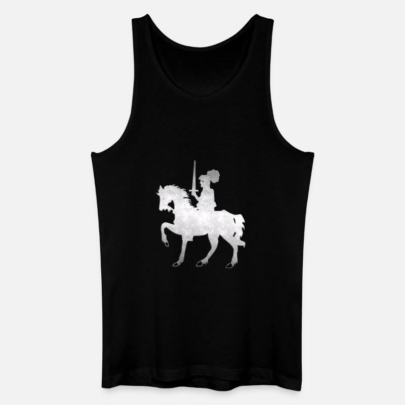 Ritter - Männer Bio Tank Top - Schwarz