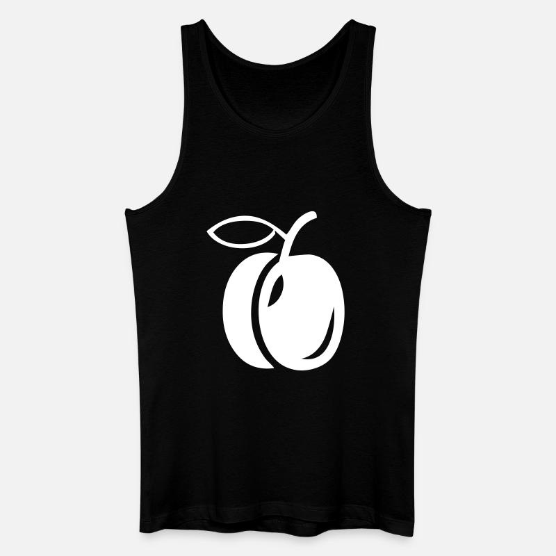 Eine Pflaume - Männer Bio Tank Top - Schwarz