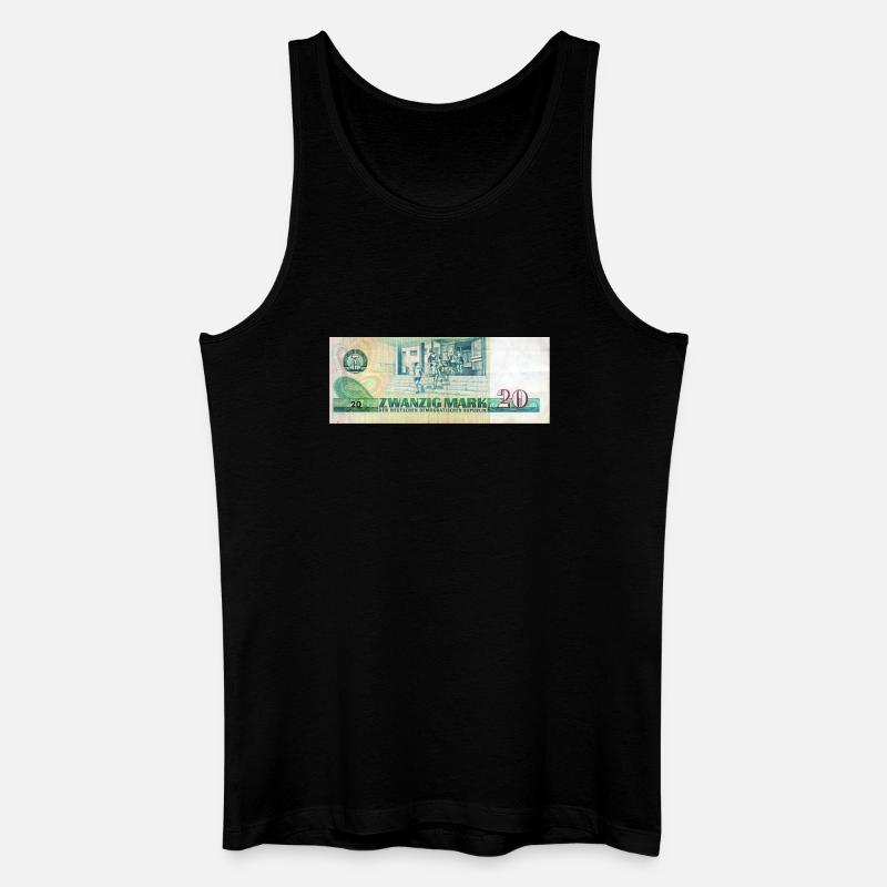 20 mark der ddr - Männer Bio Tank Top - Schwarz
