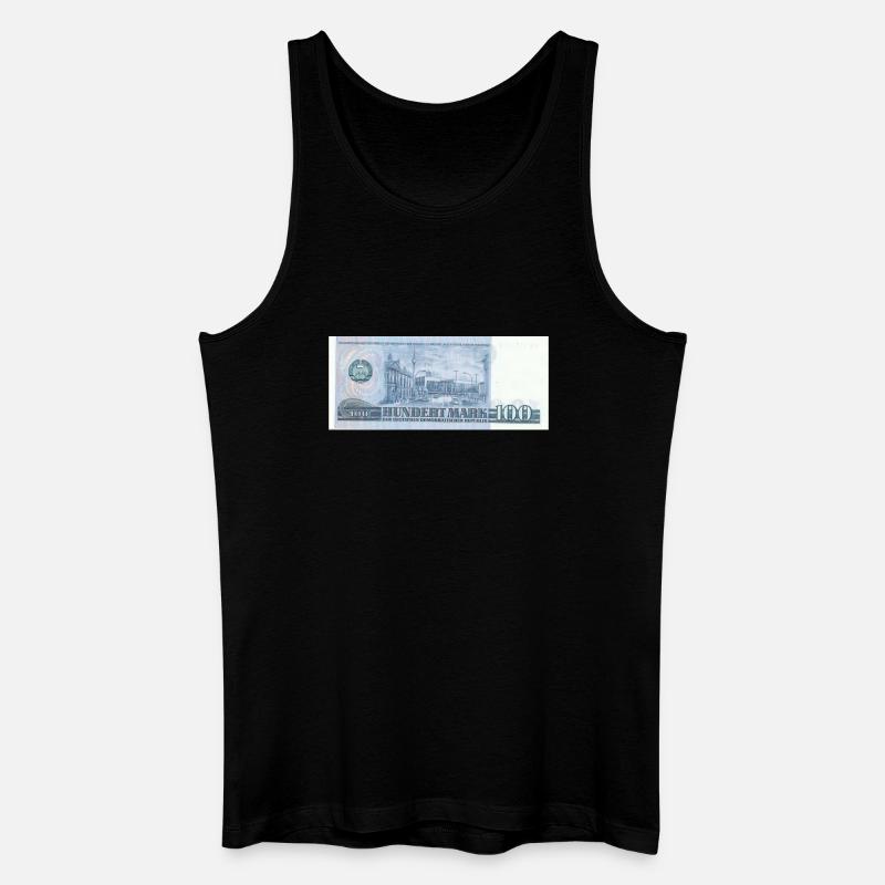 100 Mark der DDR - Männer Bio Tank Top - Schwarz