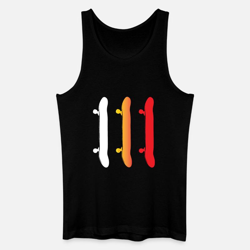 Skateboarding - Skateboards - Männer Bio Tank Top - Schwarz
