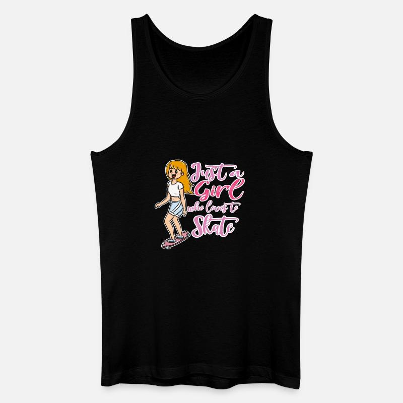 Skateboard - Männer Bio Tank Top - Schwarz