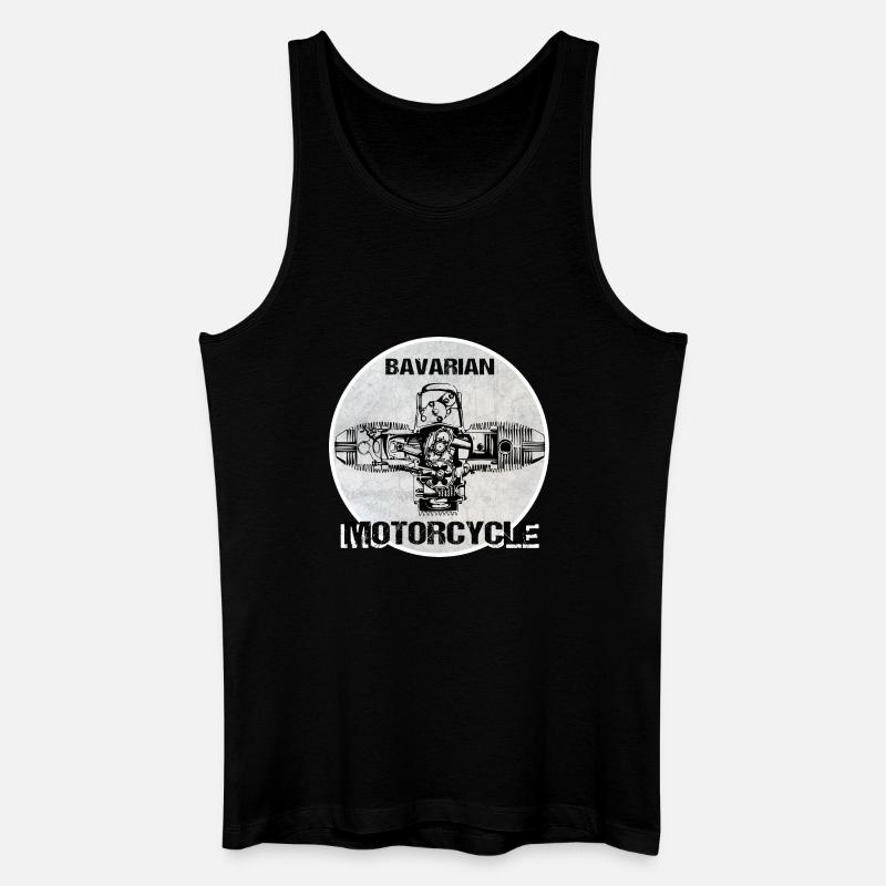 Bavarian Motorcycle Boxermotor - Männer Bio Tank Top - Schwarz