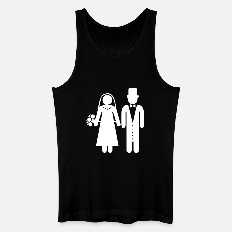 Ein Hochzeitspaar - Männer Bio Tank Top - Schwarz