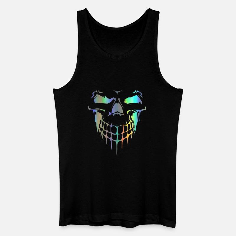 Totenkopf - Männer Bio Tank Top - Schwarz
