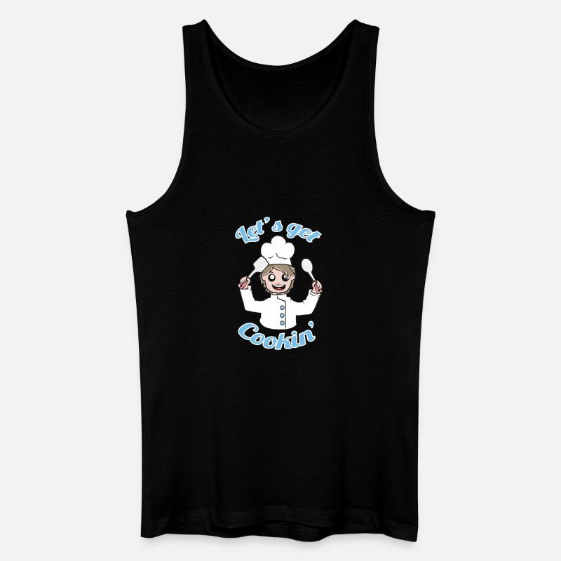 Lass uns kochen! - Männer Bio Tank Top - Schwarz