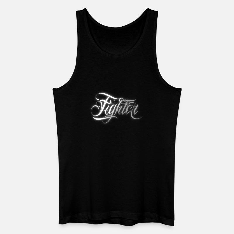 Fighter - Männer Bio Tank Top - Schwarz