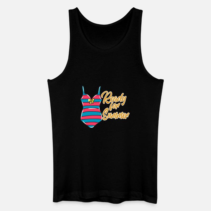 Sommer Bikini - Männer Bio Tank Top - Schwarz