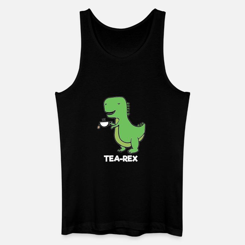 Dinosaurier - TEAREX - Männer Bio Tank Top - Schwarz