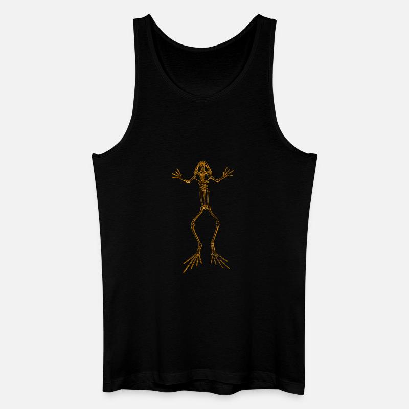 Frosch Skelett - Männer Bio Tank Top - Schwarz