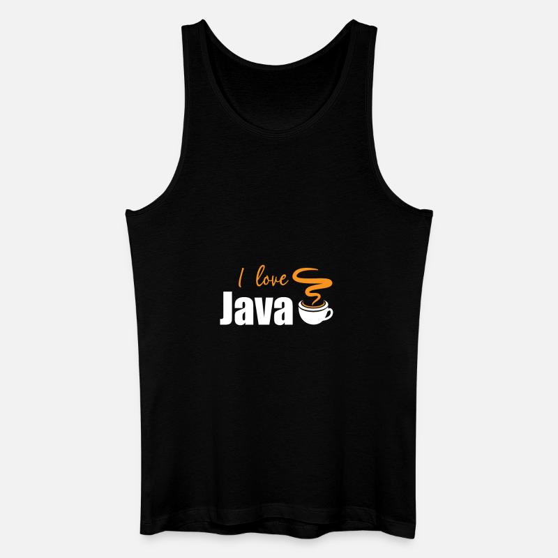 I love Java - Men’s Organic Tank Top - black