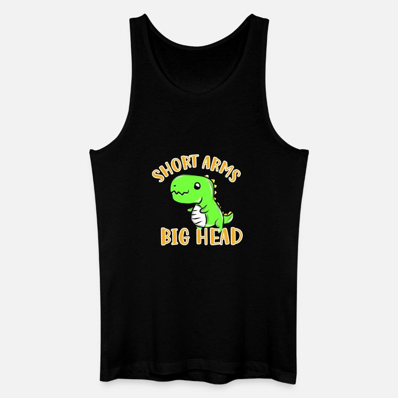 T-Rex - Männer Bio Tank Top - Schwarz