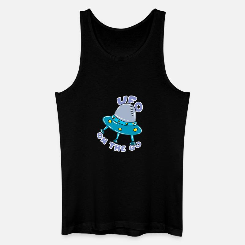 Ufo - Männer Bio Tank Top - Schwarz