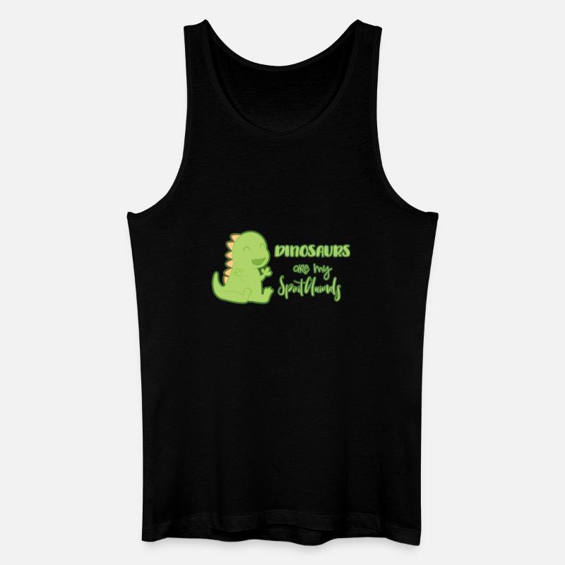 Dinosaurier - Männer Bio Tank Top - Schwarz