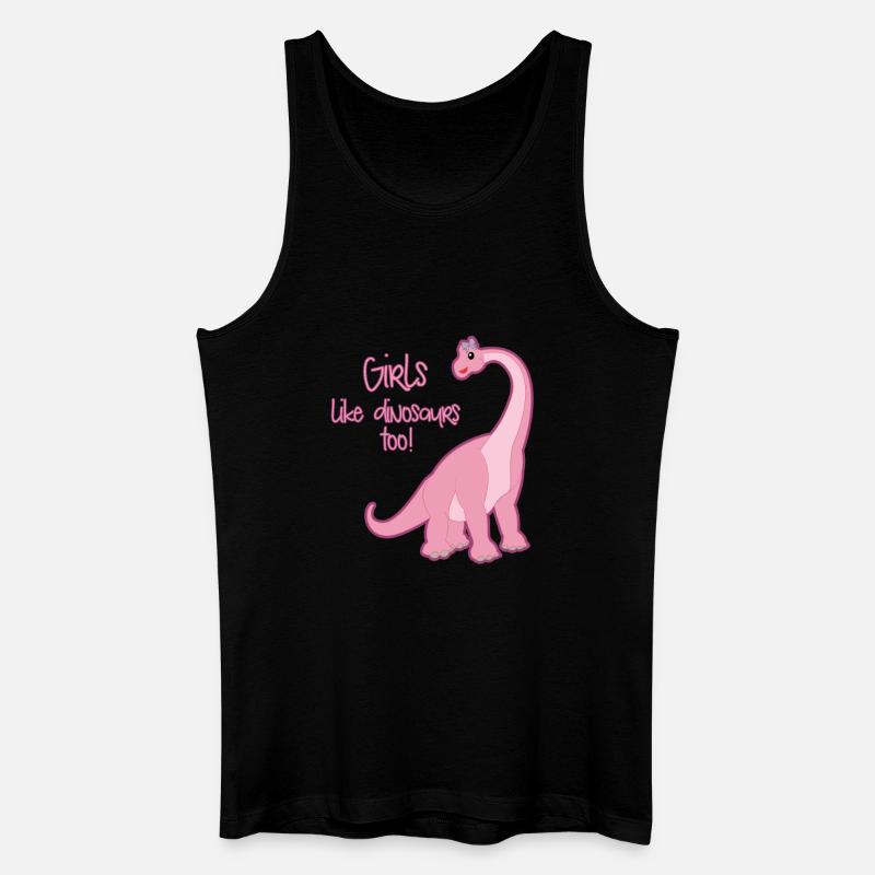 Dinosaurier - Männer Bio Tank Top - Schwarz