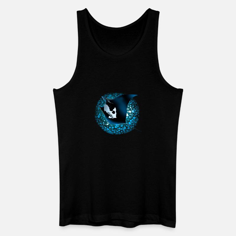 Manta - Männer Bio Tank Top - Schwarz