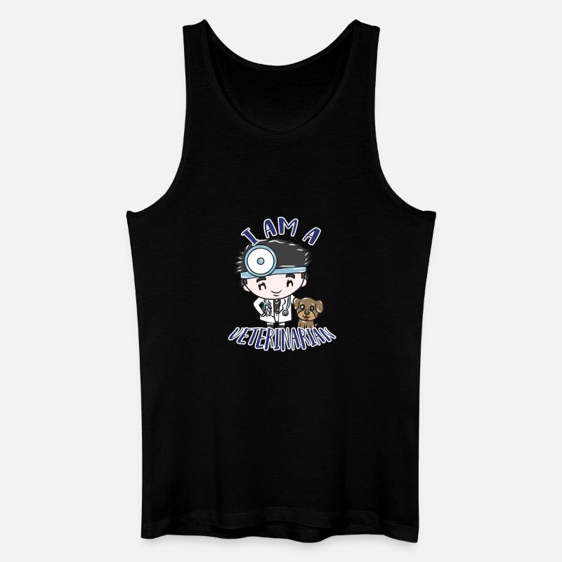 Tierarzt - Männer Bio Tank Top - Schwarz